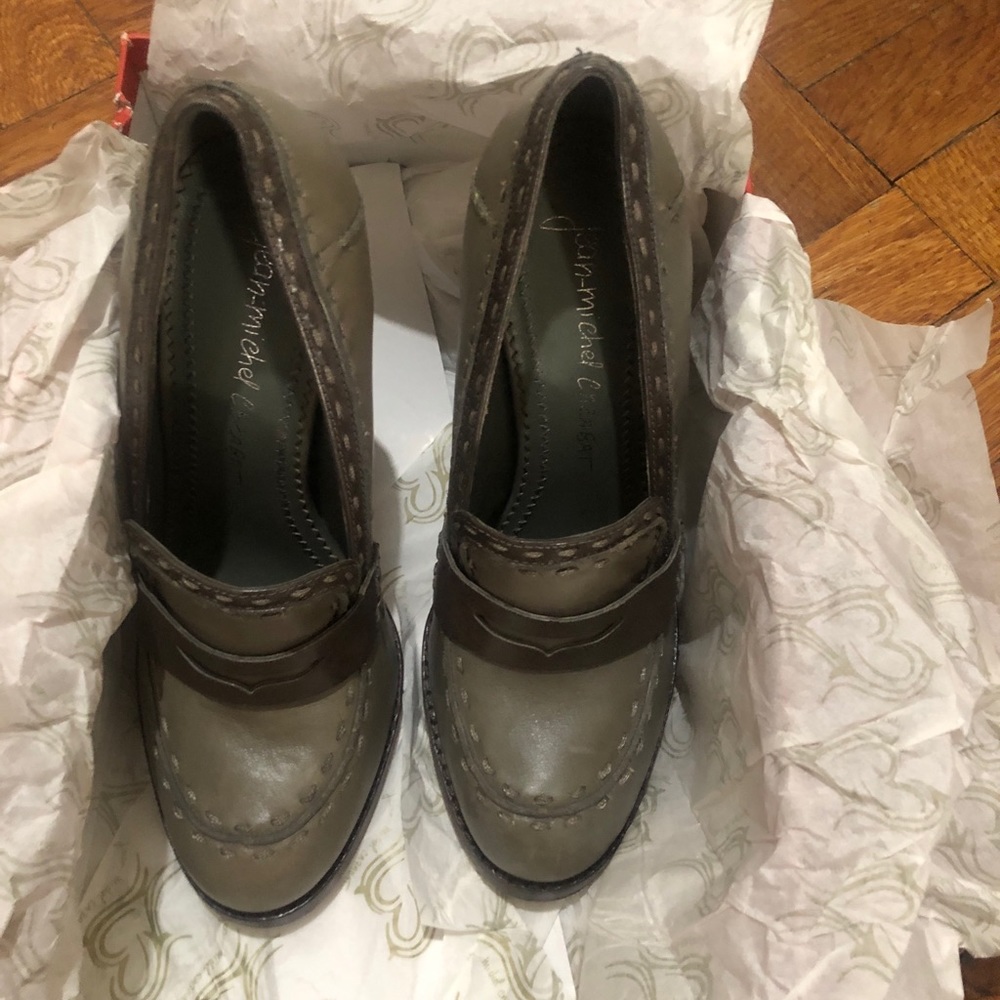 High heel loafers